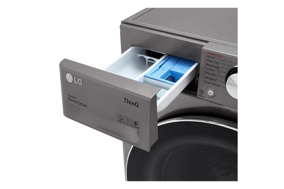 Lg WM3555HVA 2.4 cu. ft. Smart Wi-Fi Enabled Compact Front Load All-In-One Washer/Dryer Combo with Built-In Intelligence