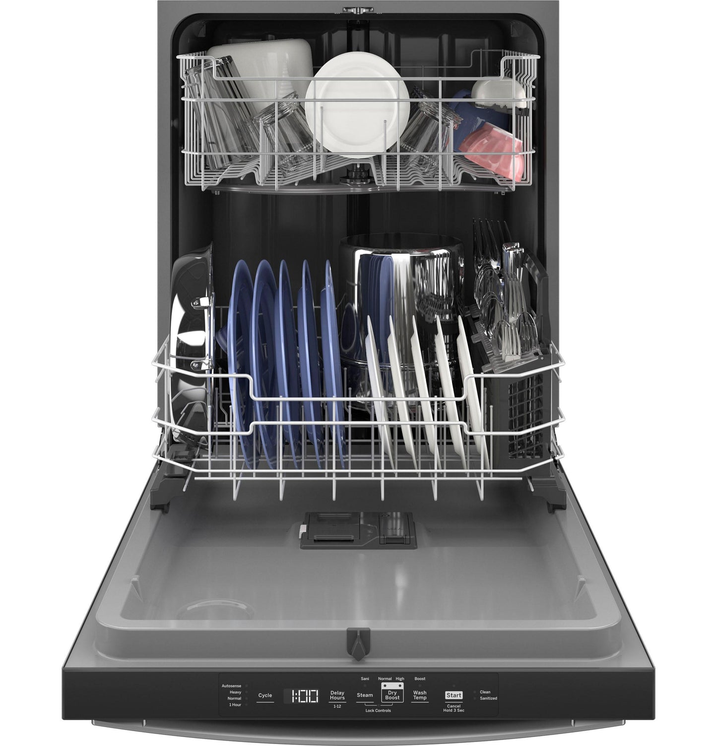 GDT550PYRFS GE ENERGY STAR Top Control with Plastic Interior Dishwasher with Sanitize Cycle & Dry Boost
