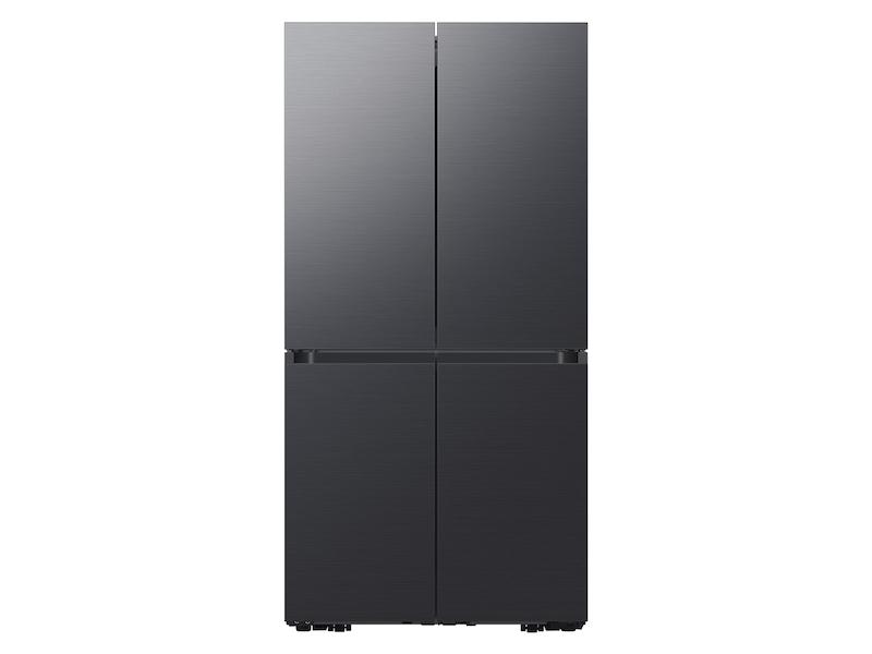 Bespoke Counter Depth 4-Door Flex™ Refrigerator (23 cu. ft.) in Matte Black Steel