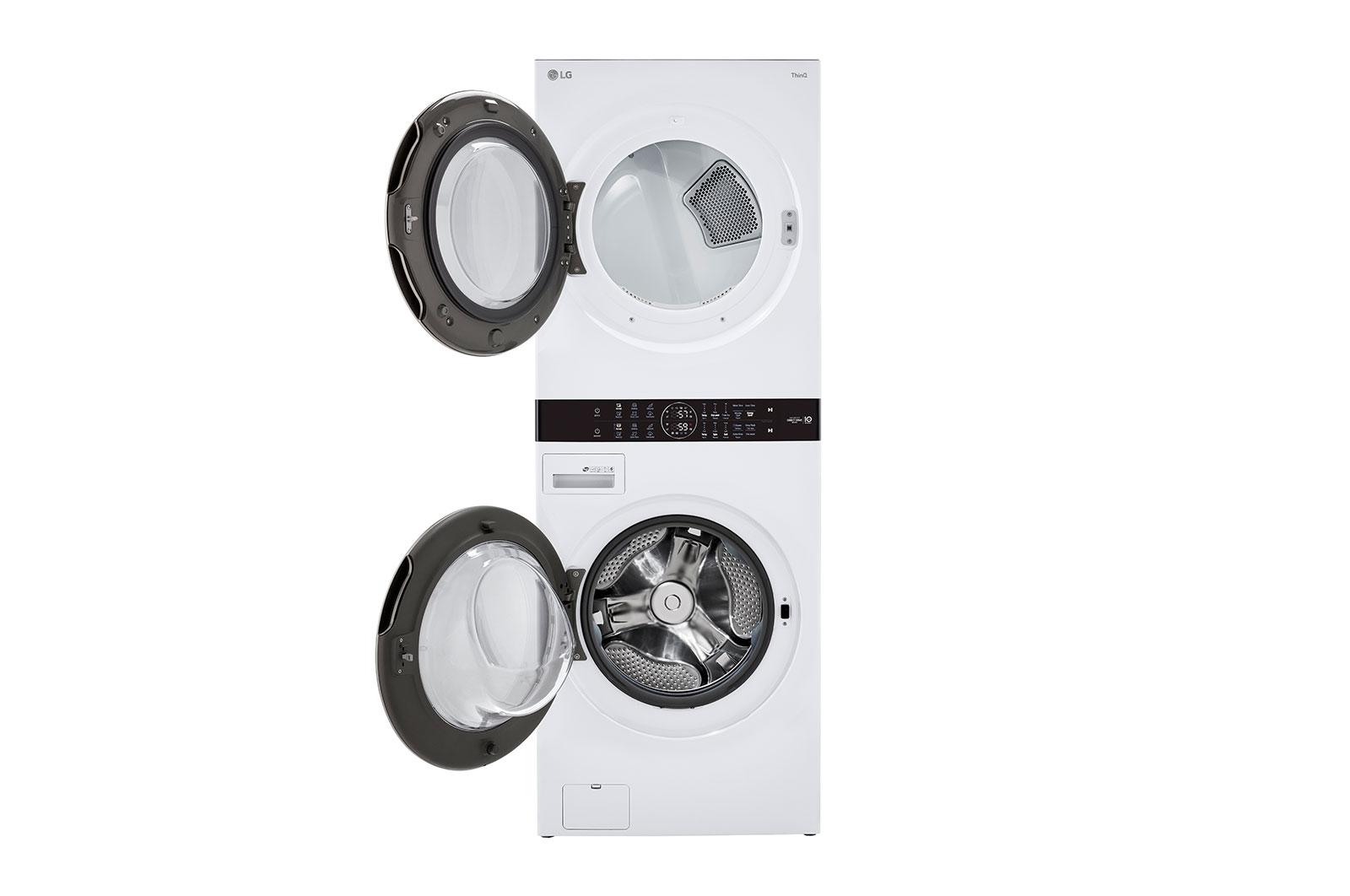Lg Single Unit Front Load LG WashTower™ with Center Control™ 4.5 cu. ft. Washer and 7.4 cu. ft. Gas Dryer