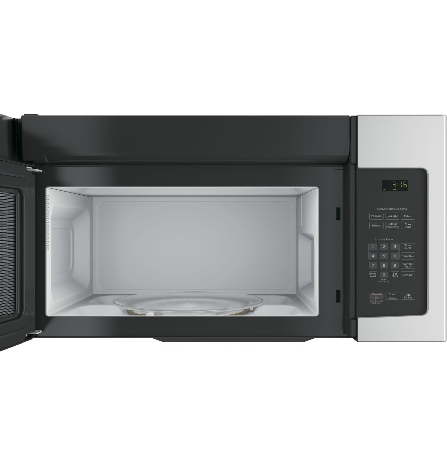 JVM3162RJSS GE® 1.6 Cu. Ft. Over-the-Range Microwave Oven