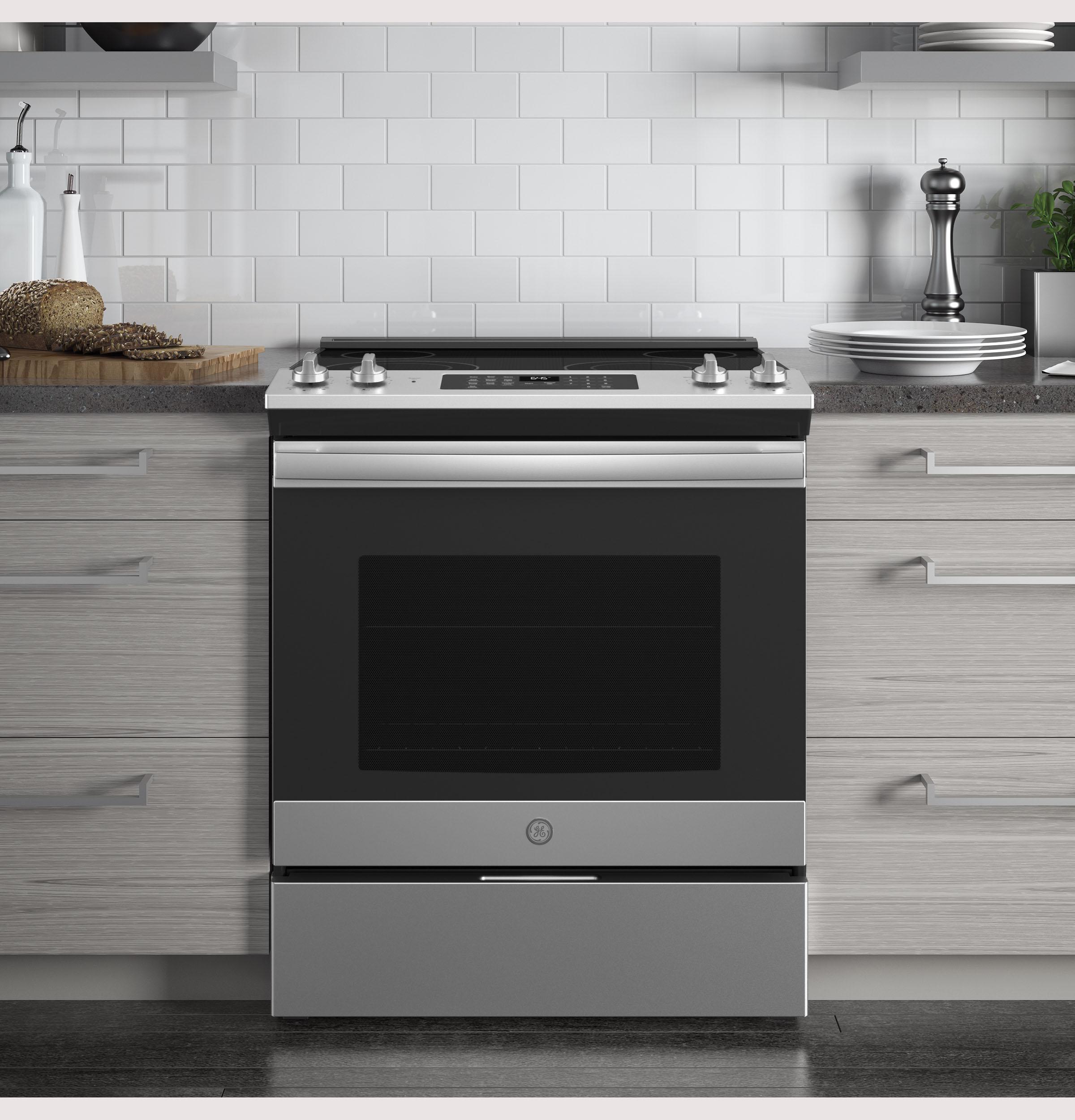 GE® 30" Slide-In Electric Range