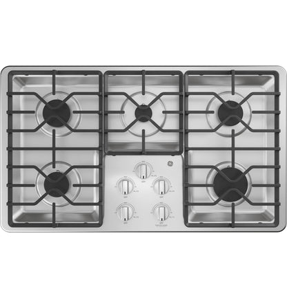 JGP3036SLSS GE® 36" Built-In Gas Cooktop with Dishwasher-Safe Grates