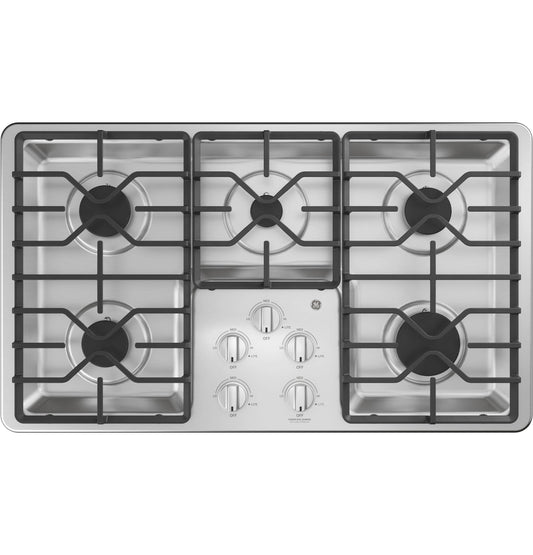 JGP3036SLSS GE® 36" Built-In Gas Cooktop with Dishwasher-Safe Grates