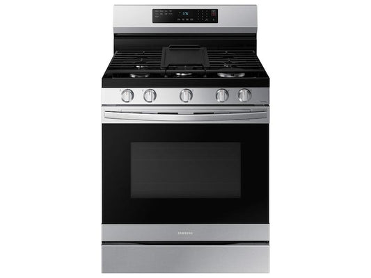 Samsung NX60A6511SS 6.0 cu. ft. Smart Freestanding Gas Range with No-Preheat Air Fry & Convection in Stainless Steel