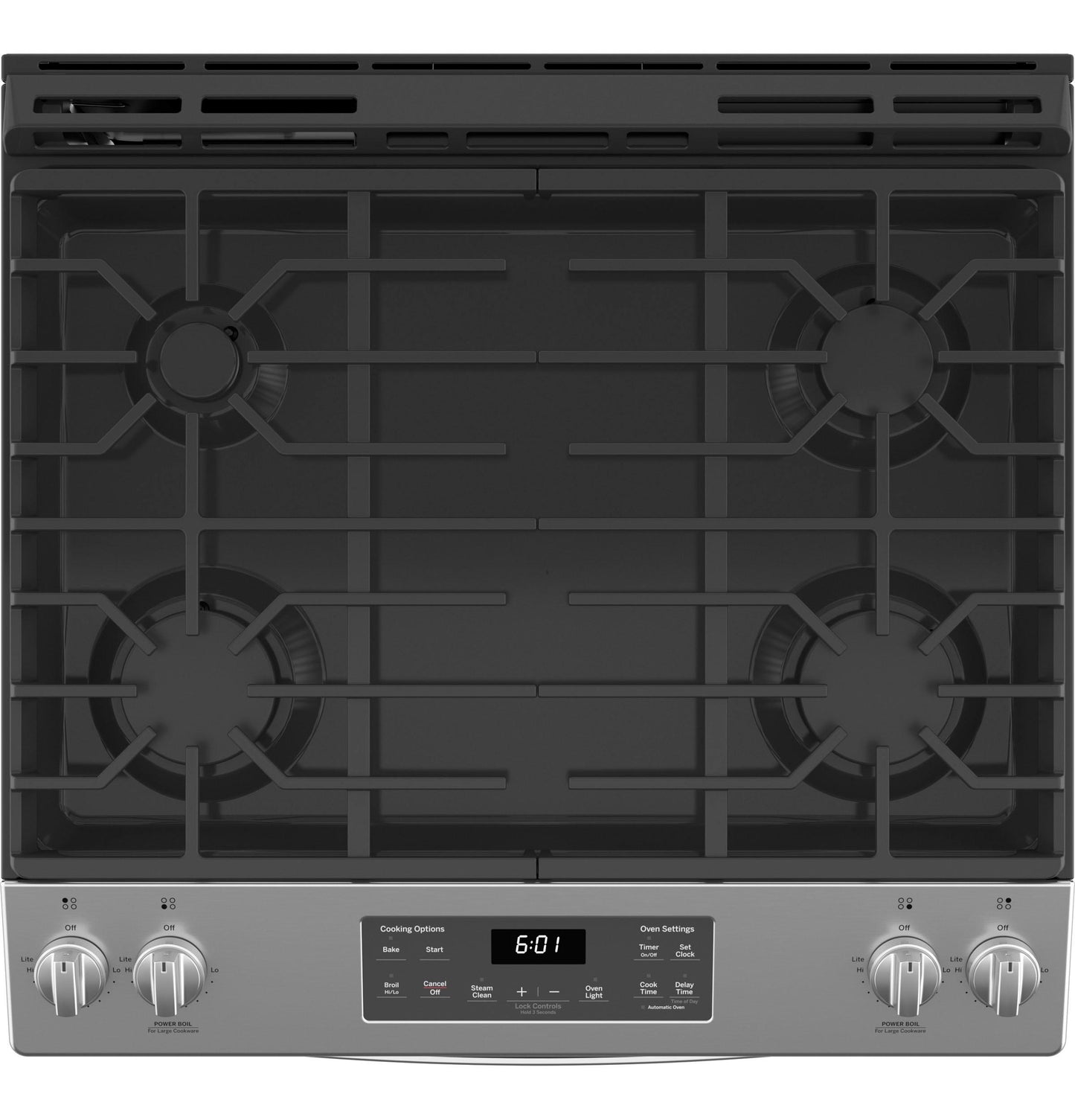 GE® 30" Slide-In Front Control Gas Range