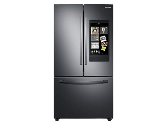 28 cu. ft. 3-Door French Door Refrigerator with Family Hub™ in Black Stainless Steel