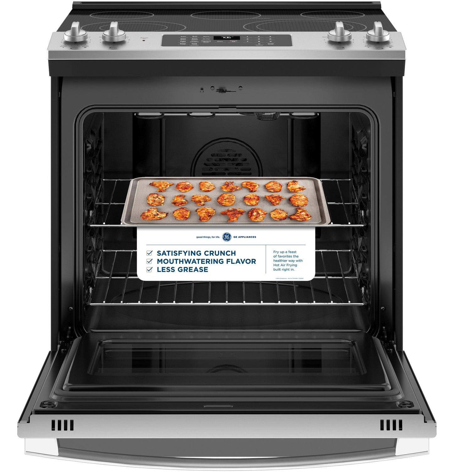 GE® 30" Slide-In Electric Convection Range with No Preheat Air Fry