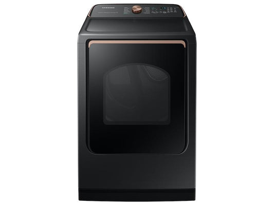 Samsung DVG55A7700V 7.4 cu. ft. Smart Gas Dryer with Steam Sanitize+ in Brushed Black