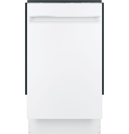 PDT145SGLWW GE Profile™ ENERGY STAR® 18" ADA Compliant Stainless Steel Interior Dishwasher with Sanitize Cycle