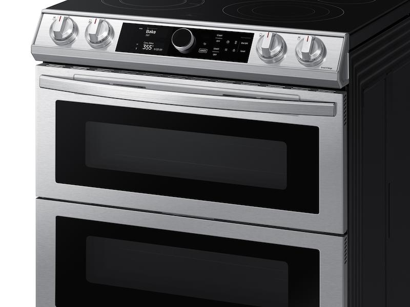 Samsung 6.3 cu ft. Smart Slide-in Electric Range with Smart Dial, Air Fry,