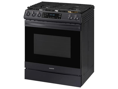 6.0 cu ft. Smart Slide-in Gas Range with Air Fry in Black Stainless Steel