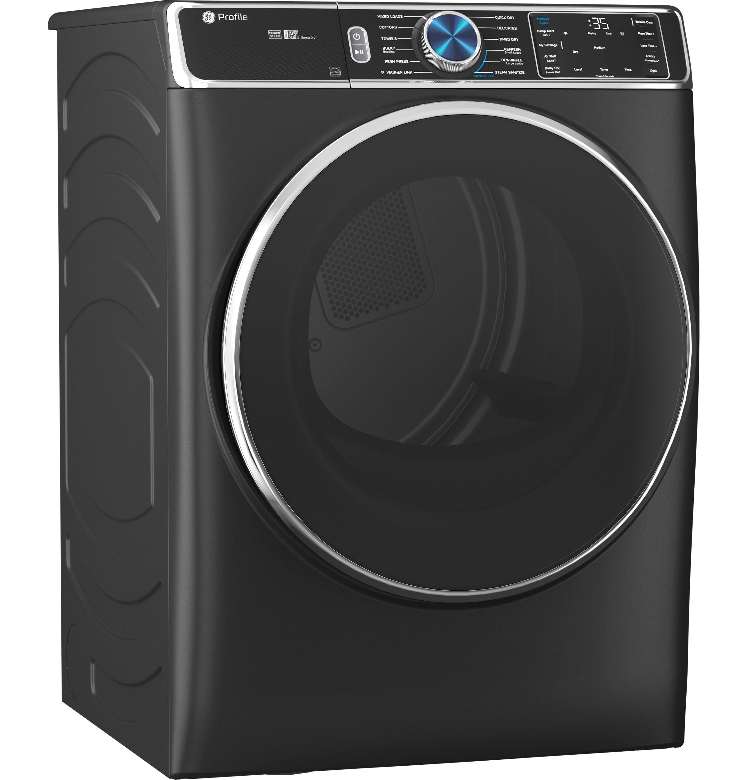 PFD95ESPTDS GE Profile™ ENERGY STAR® 7.8 cu. ft. Capacity Smart Front Load Electric Dryer with Steam and Sanitize Cycle