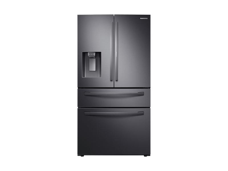 22 cu. ft. Food Showcase Counter Depth 4-Door French Door Refrigerator in Black Stainless Steel