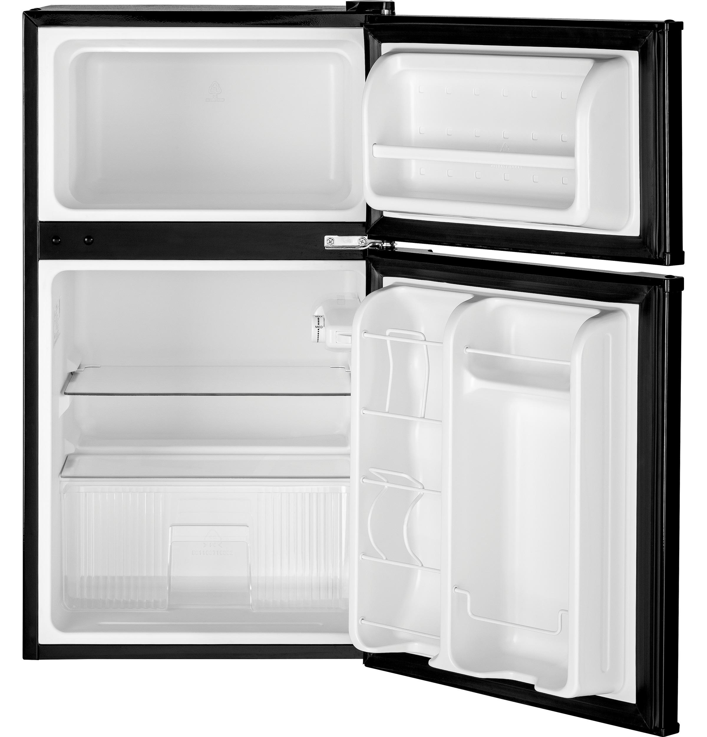 GDE03GGKBB GE® ENERGY STAR® Double-Door Compact Refrigerator