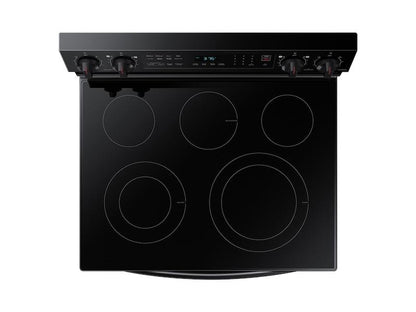Samsung NE63A6511SB 6.3 cu. ft. Smart Freestanding Electric Range with No-Preheat Air Fry & Convection in Black