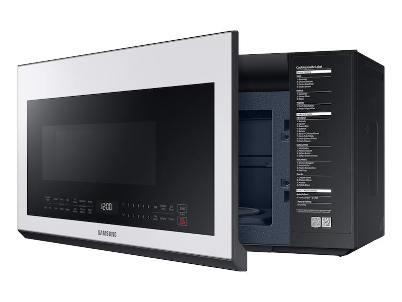 Samsung Bespoke Over-the-Range Microwave 2.1 cu. ft. with Sensor Cooking in White Glass