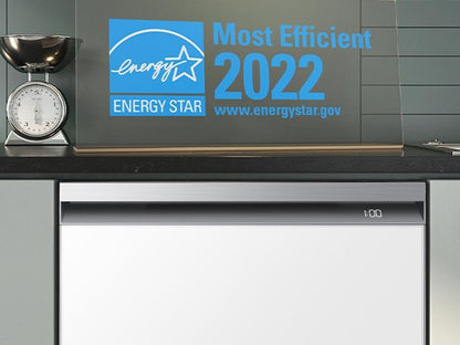 Samsung DW80BB707012AA Bespoke AutoRelease Smart 42dBA Dishwasher with StormWash+™ and Smart Dry in White Glass