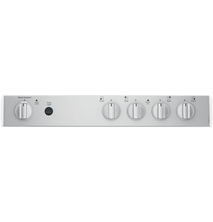 JAS640RMSS GE® ENERGY STAR® 24" Free-Standing/Slide-in Front Control Range with Steam Clean and Large Window