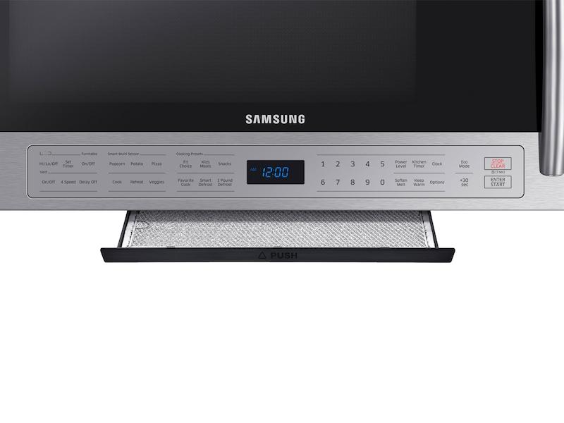 Samsung ME21K6000AS 2.1 cu. ft. Over The Range Microwave with Ceramic Enamel Interior