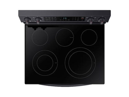 Samsung NE63A6511SG 6.3 cu.ft.Smart Freestanding Electric Range with No-Preheat Air Fry & Convection in Black Stainless Steel
