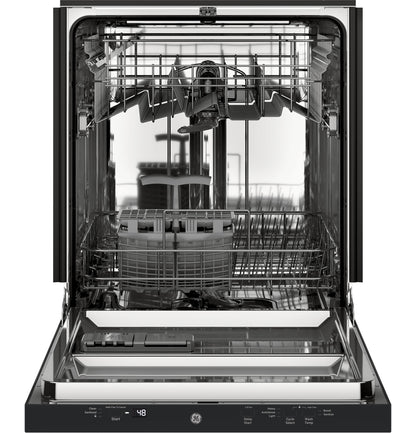 GDT226SGLBB GE® ENERGY STAR® ADA Compliant Stainless Steel Interior Dishwasher with Sanitize Cycle