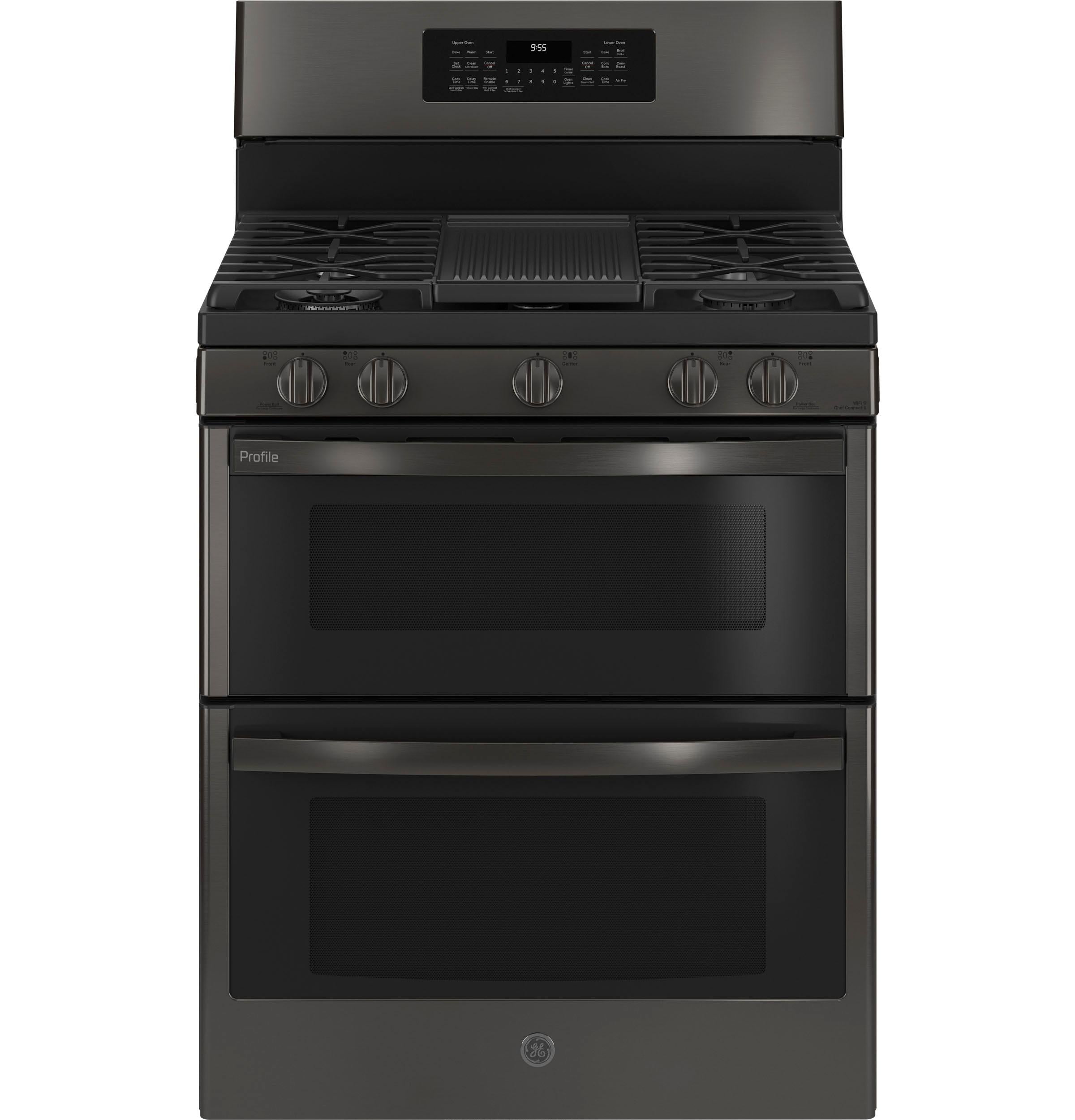 PGB965BPTS GE Profile™ 30" Free-Standing Gas Double Oven Convection Range with No Preheat Air Fry