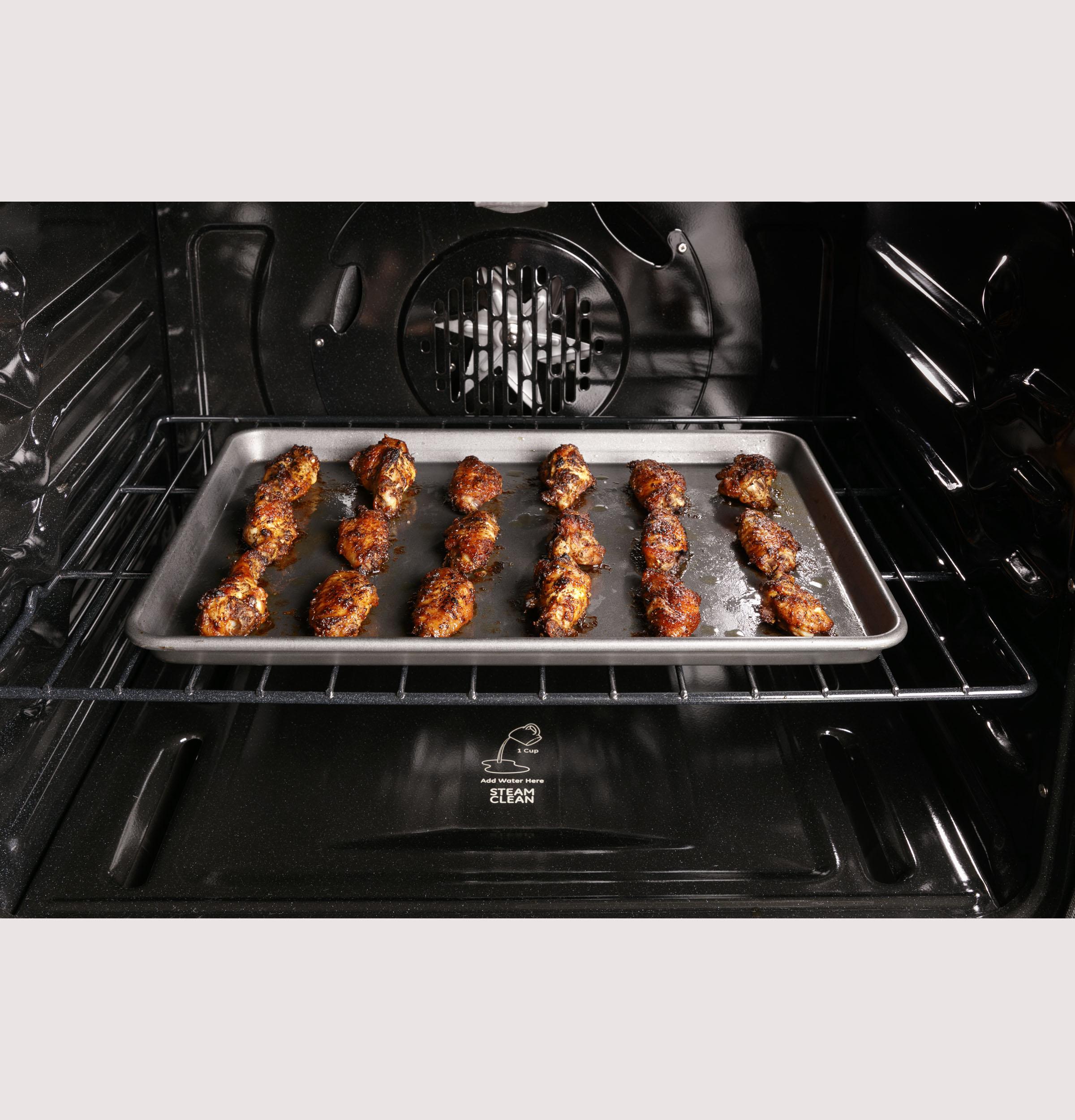 PGB965BPTS GE Profile™ 30" Free-Standing Gas Double Oven Convection Range with No Preheat Air Fry