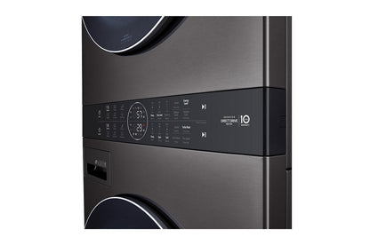 WKEX200HBA LG WashTower™ 4.5 cu. ft. Washer and 7.4 cu. ft. Electric Dryer - Black Steel