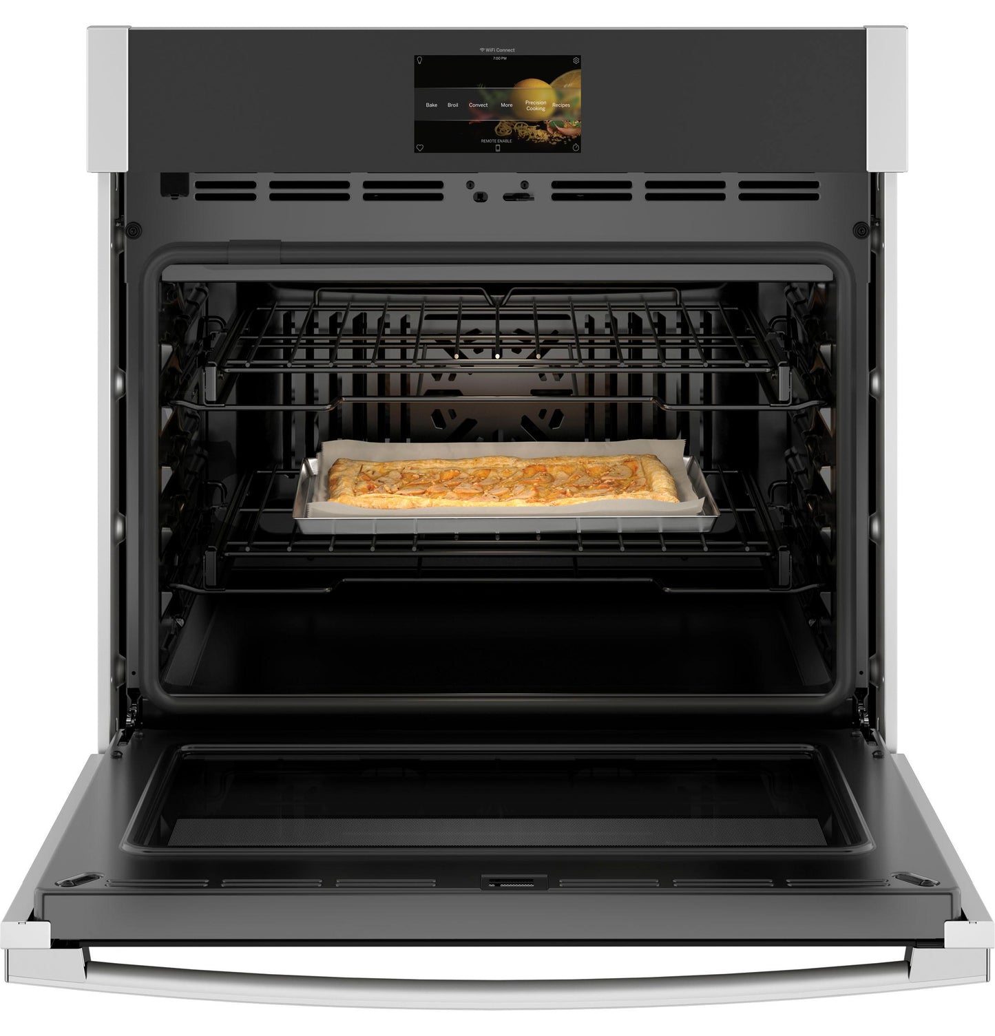 PTS9000SNSS GE Profile™ 30" Smart Built-In Convection Single Wall Oven with In-Oven Camera and No Preheat Air Fry