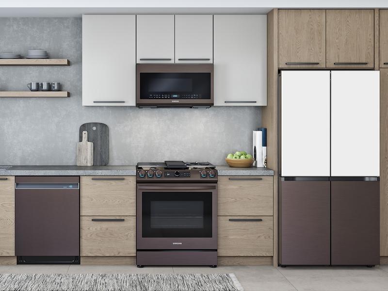 Bespoke Over-the-Range Microwave 2.1 cu. ft. with Sensor Cooking in Fingerprint Resistant Tuscan Stainless Steel