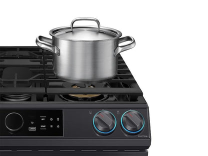 Samsung 6.0 cu ft. Smart Slide-in Gas Range with Flex Duo™, Smart Dial