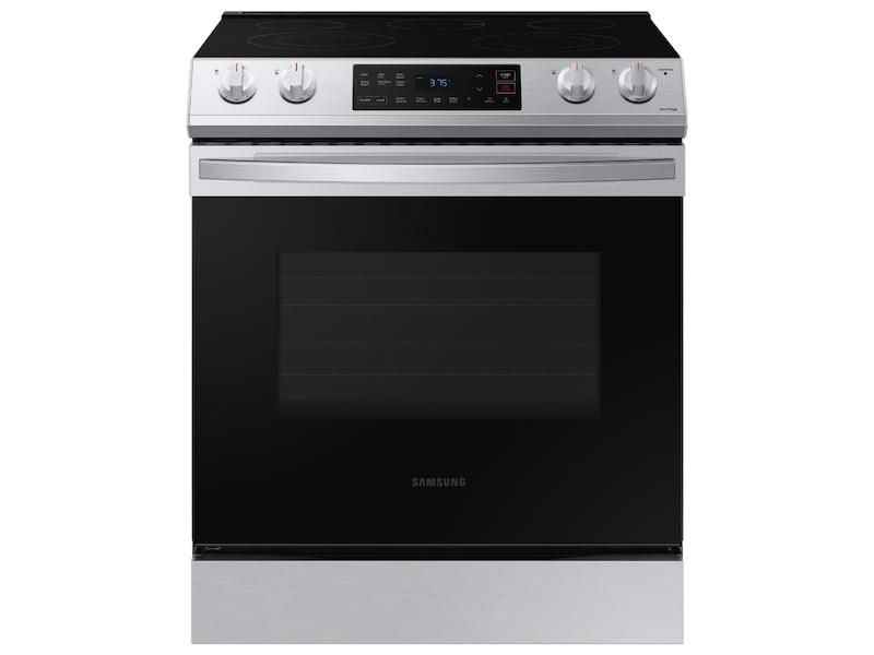 SAMSUNG 6.3 cu. ft. Smart Slide-in Electric Range in Stainless Steel