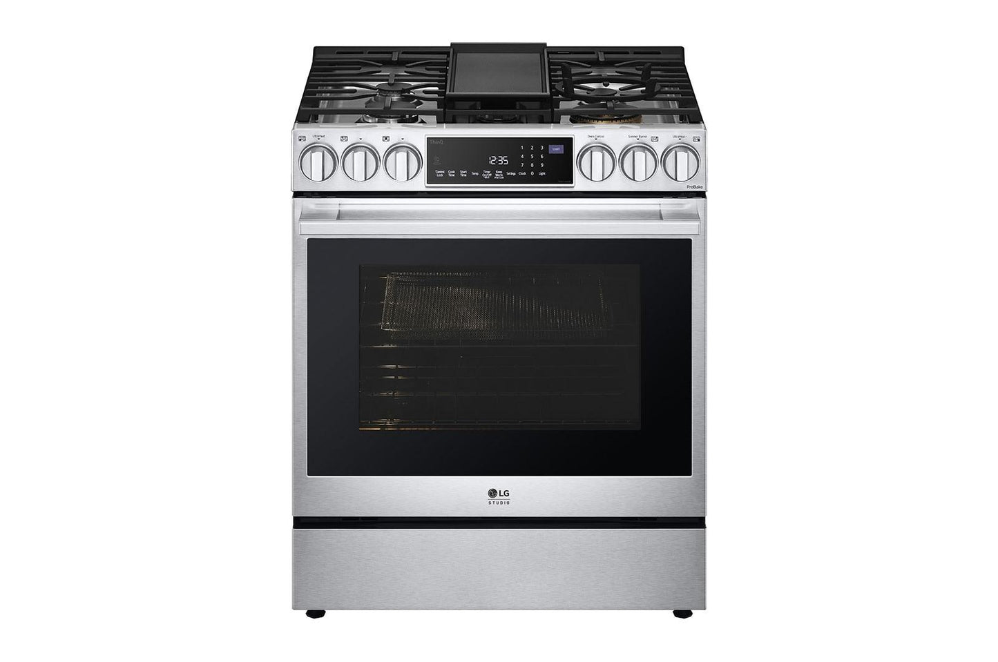 LSGS6338F LG STUDIO 6.3 cu. ft. InstaView® Gas Slide-in Range with ProBake Convection® and Air Fry