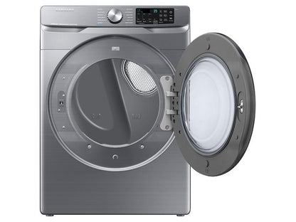 Samsung DVG45B6300P 7.5 cu. ft. Smart Gas Dryer with Steam Sanitize+ in Platinum