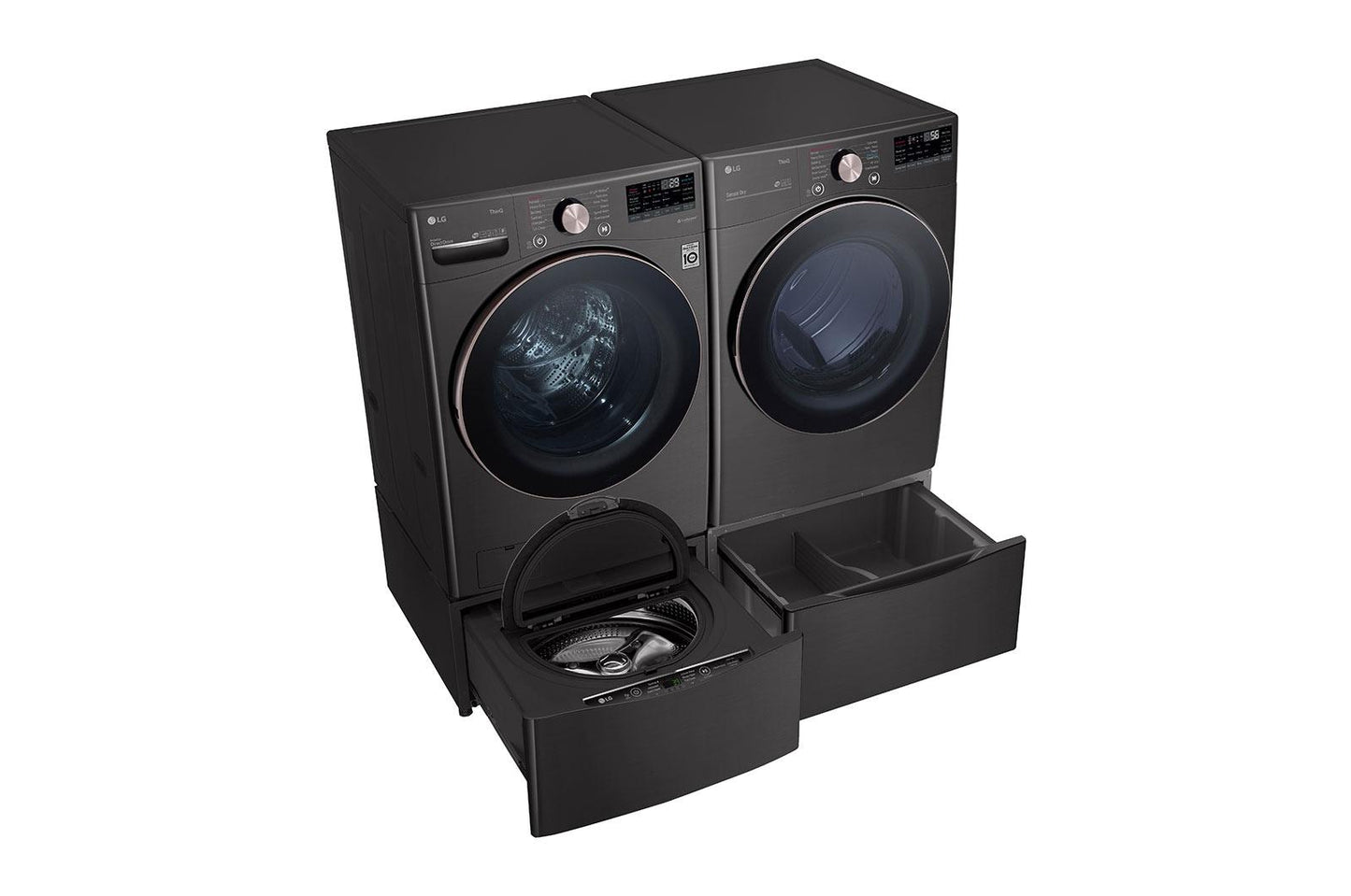 Lg DLEX4000B 7.4 cu. ft. Ultra Large Capacity Smart Wi-Fi Enabled Front Load Electric Dryer with TurboSteam™ and Built-In Intelligence