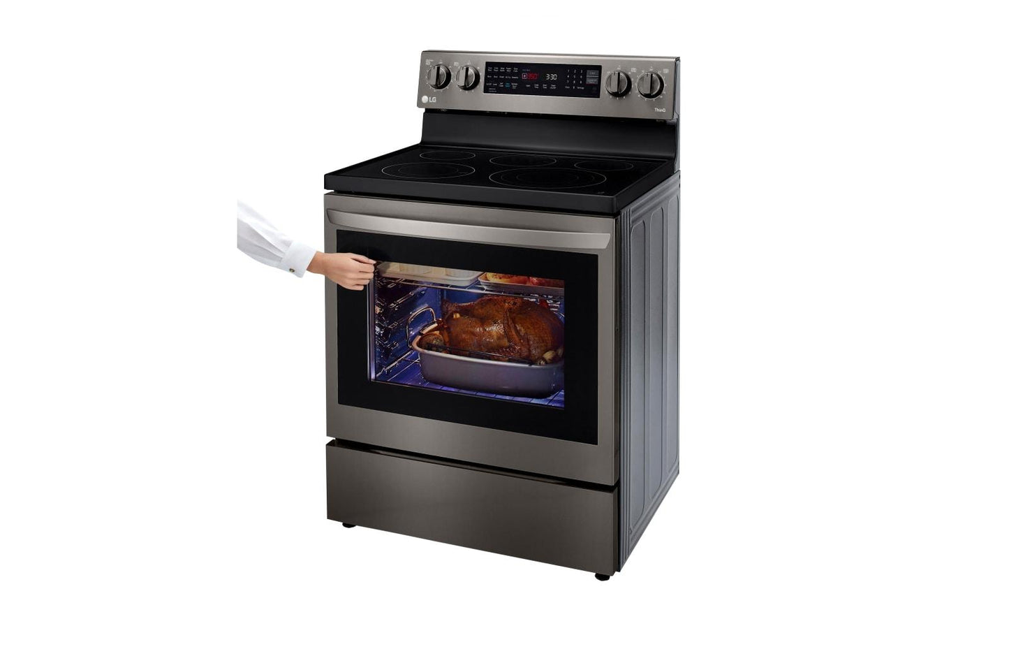 Lg LREL6325D 6.3 cu ft. Smart Wi-Fi Enabled True Convection InstaView® Electric Range with Air Fry