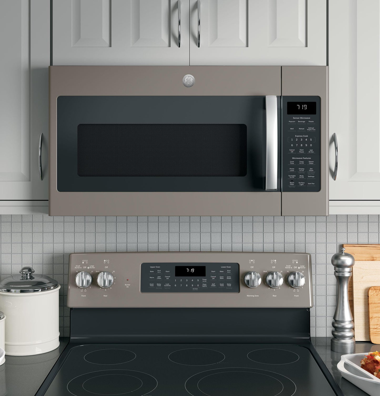 JVM7195EKES GE® 1.9 Cu. Ft. Over-the-Range Sensor Microwave Oven