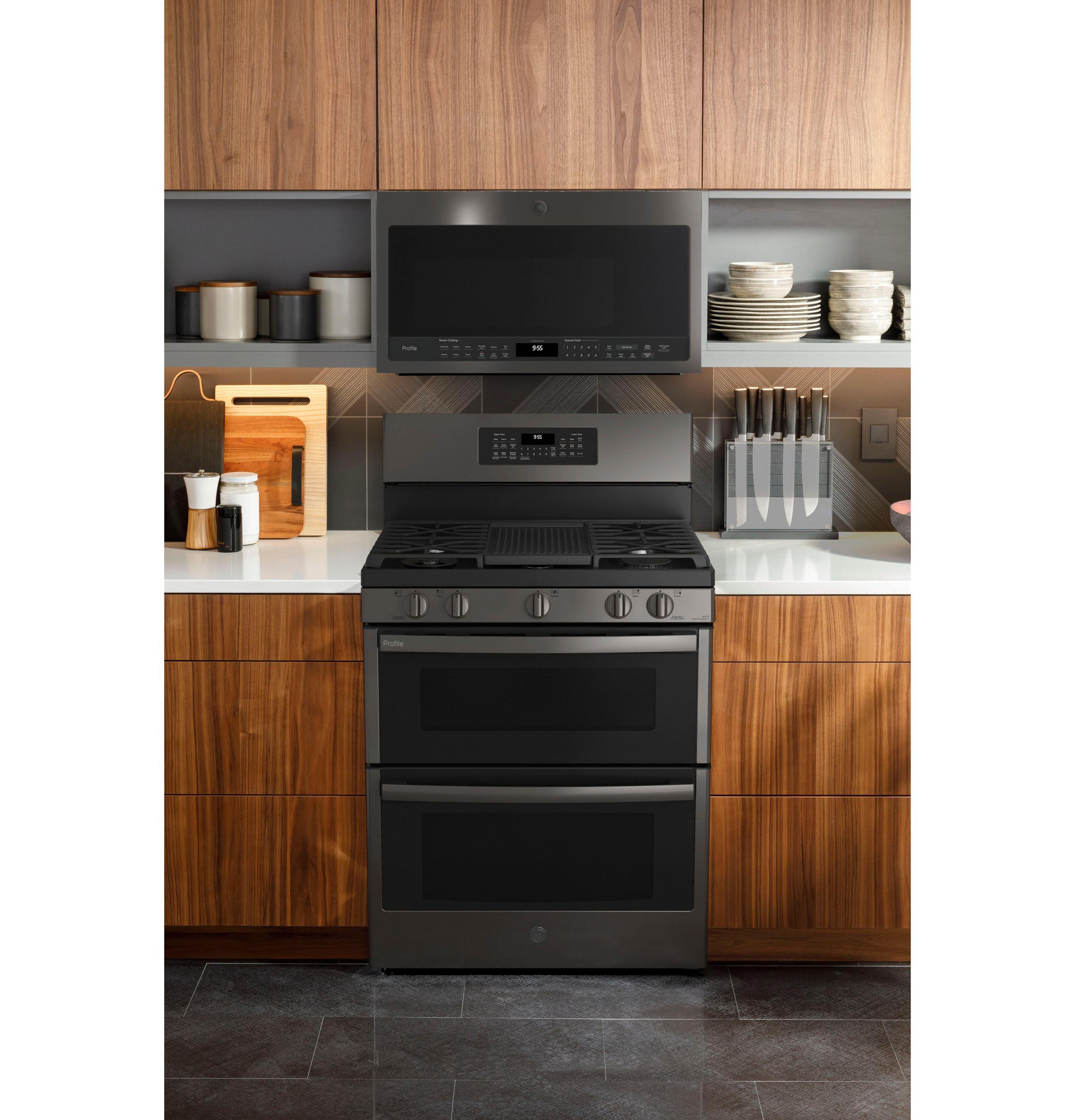 PGB965BPTS GE Profile™ 30" Free-Standing Gas Double Oven Convection Range with No Preheat Air Fry