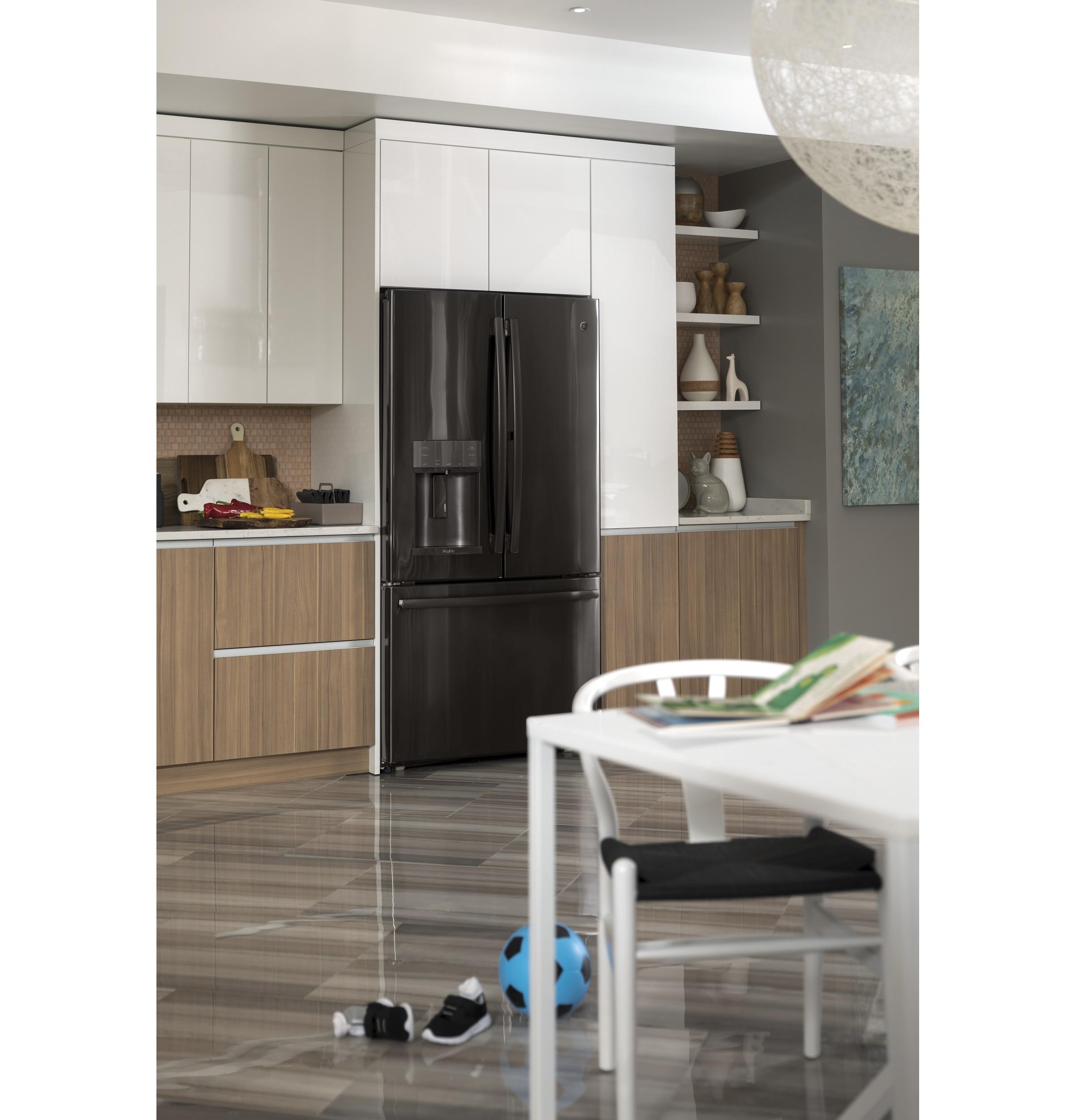 PFE28KBLTS GE Profile™ ENERGY STAR® 27.7 Cu. Ft. French-Door Refrigerator with Hands-Free AutoFill