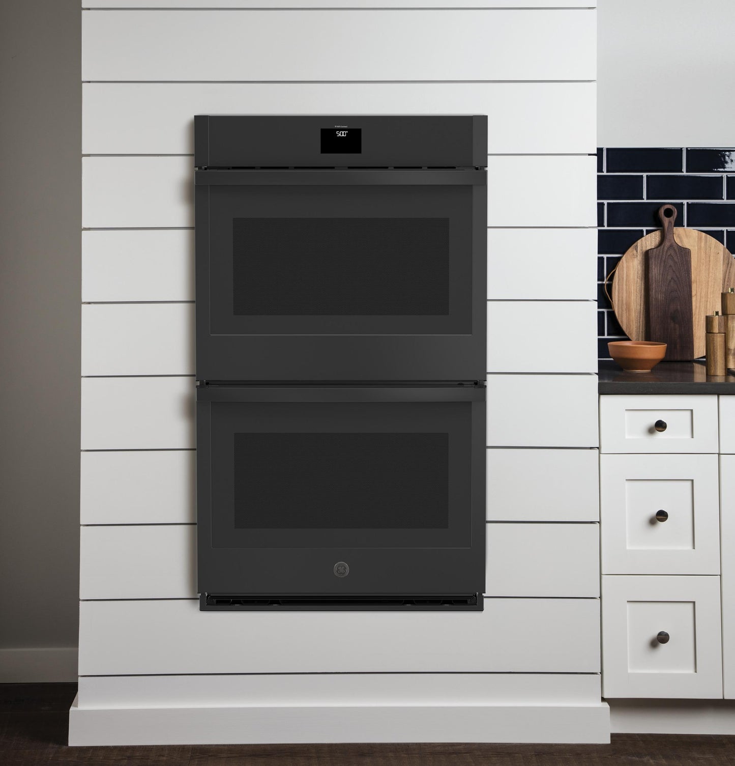 GE® 30" Smart Built-In Self-Clean Convection Double Wall Oven with Never Scrub Racks