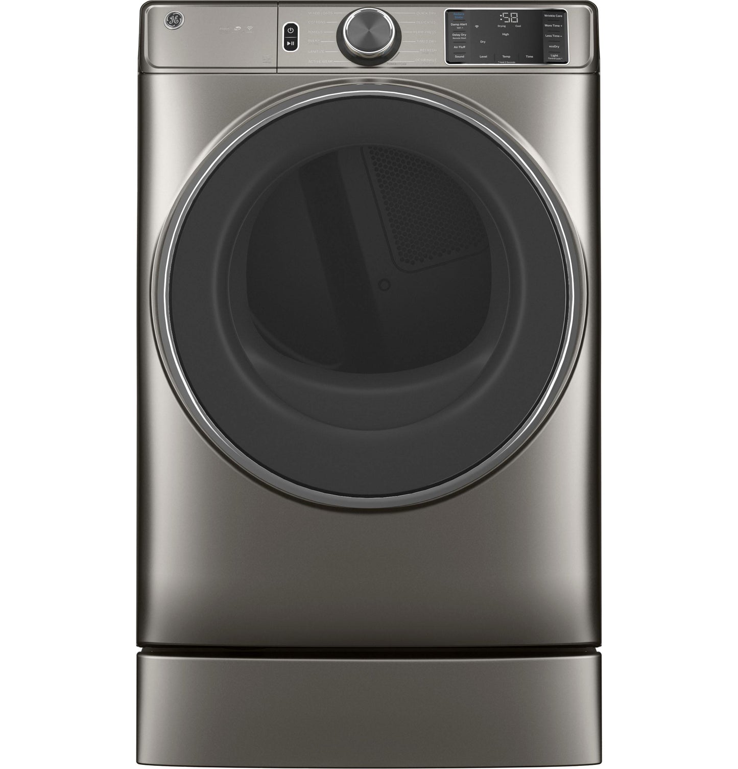 GE® 7.8 cu. ft. Capacity Smart Front Load Electric Dryer with Steam and Sanitize Cycle