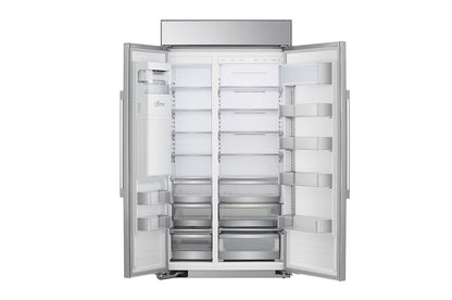 SRSXB2622S LG STUDIO 26 cu. ft. Smart Side-by-Side Built-In Refrigerator with Ice & Water Dispenser