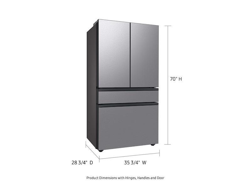 Samsung RF23BB8200QLAA Bespoke 4-Door French Door Refrigerator (23 cu. ft.) with AutoFill Water Pitcher in Stainless Steel