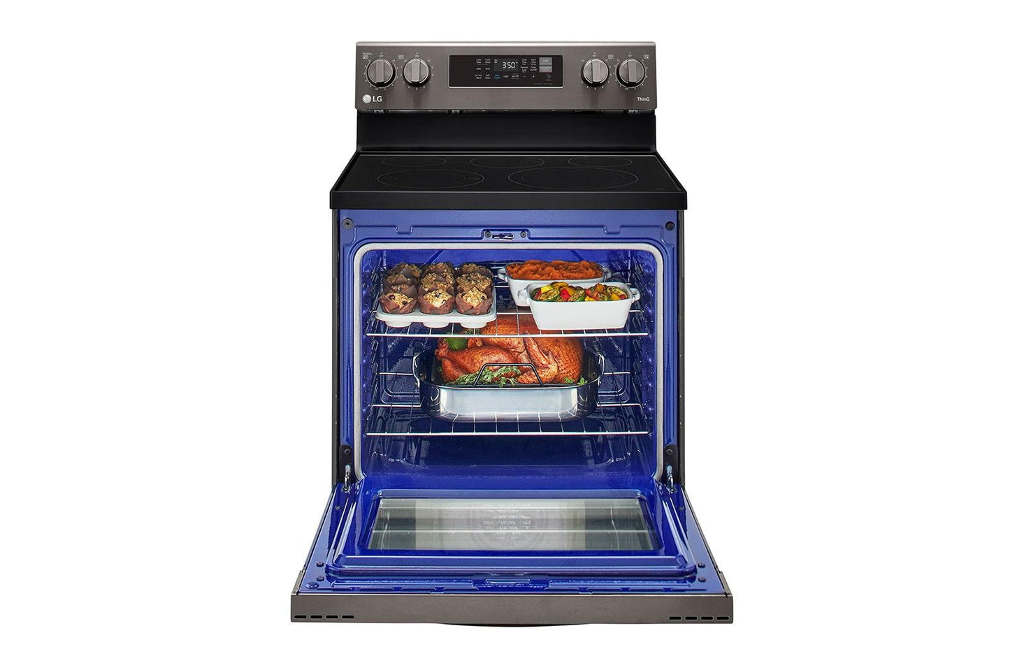 Lg LREL6323D 6.3 cu. ft. Smart Wi-Fi Enabled Fan Convection Electric Range with Air Fry & EasyClean®