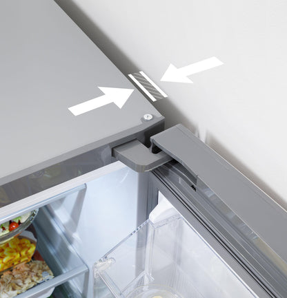 GBE17HYRFS GE® ENERGY STAR® 17.7 Cu. Ft. Counter-Depth Bottom-Freezer Refrigerator