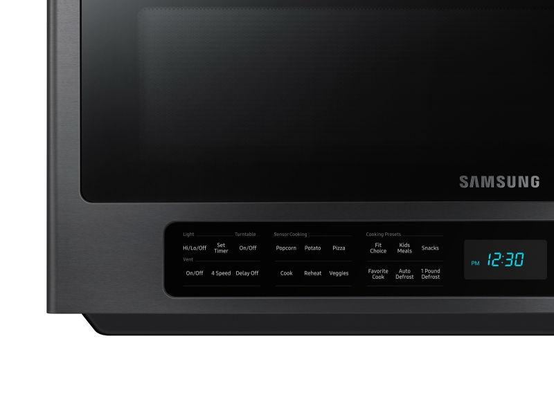 Samsung 2.1 cu. ft. Over-the-Range Microwave with Sensor Cooking in Fingerprint Resistant Black Stainless Steel