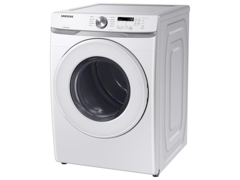 Samsung 7.5 cu. ft. Electric Long Vent Dryer with Sensor Dry in White