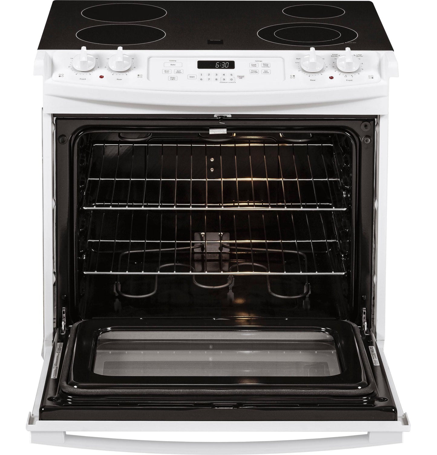 JD630DTWW GE® 30" Drop-In Electric Range