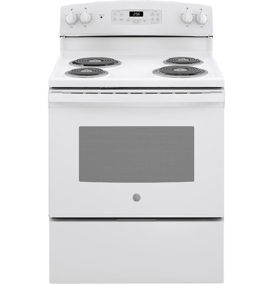 JB256DMWW GE® ENERGY STAR® 30" Free-Standing Self-Clean Electric Range